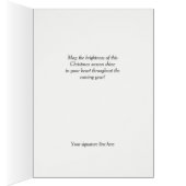 Winter Moon Christelijke kerstkaart met scripts (Binnen (Rechts))