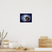 Winter Moon Design 2 Fantasy Woman Poster (Keuken)