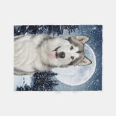 Winter Moon Husky Fleece Blanket (Voorkant (Horizontaal))