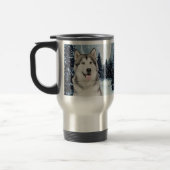 Winter Moon Husky Travel Mug Reisbeker (Links)