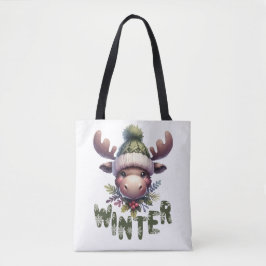 Winter Moose Theme Draagtas