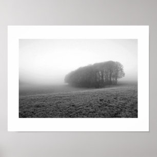 Winter Morning Mist: Cheshire, Engeland Poster