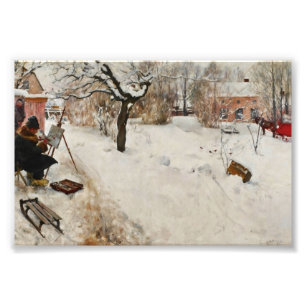 Winter Motif Åsögatan Foto Afdruk