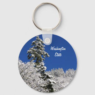 Winter Mountain Arlington Washington Sleutelhanger
