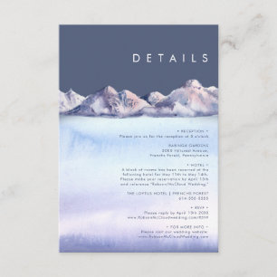 Winter Mountain Avond Details Behuizing Kaart