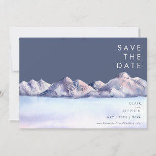 Winter Mountain Evening Save the Date