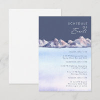Winter Mountain Evening Schema van Evenementen