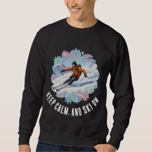 Winter Mountain Skisport - Blijf kalm en ski door Trui