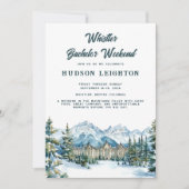 Winter Mountain | Whistler Bachelor Weekend Kaart (Voorkant)