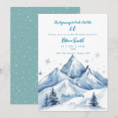 Winter Mountains 60ste verjaardag Kaart (Voorkant / Achterkant)