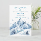 Winter Mountains 70ste verjaardag Kaart (Staand voorkant)