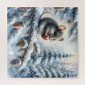 Winter Muis Puzzel (Horizontaal)