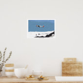Winter Mustang P51D Poster (Keuken)