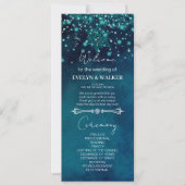 Winter nacht bruiloft programma (Voorkant)