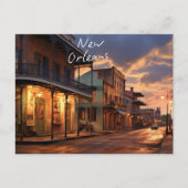 "Winter Nachten in New Orleans" Feestdagenkaart (Voorkant)