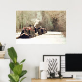 WINTER NARROWBOAT POSTER (Thuiskantoor)