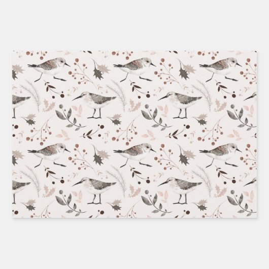 Winter Natuur Kerstmis Inpakpapier Vel (Voorkant 3)