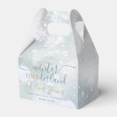 Winter nederland 1e verjaardag blauw en goud bedankdoosjes (Achterkant)