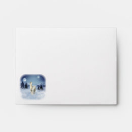 Winter Night Alpaca Envelopes Envelop