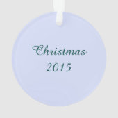 Winter Night Alpaca kerstversiering Ornament (achterkant)