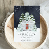 Winter Night Holiday Moving Announge Aankondiging