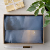 Winter Night Mountain Snow Moon Painting Tissuepapier (Geschenk)