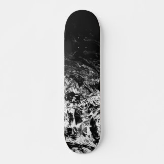 Winter Nite zwart wit geometrische gradiënt wervel Skateboard