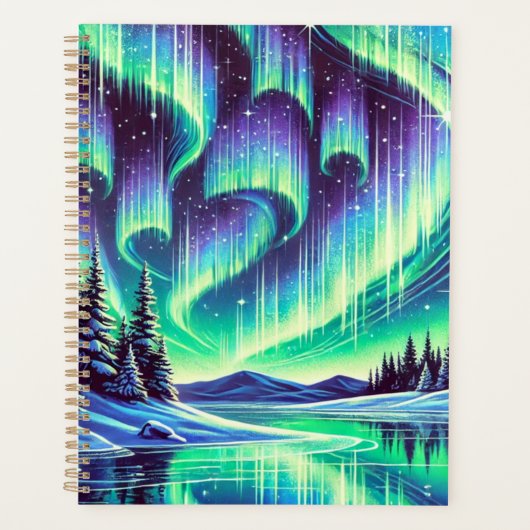 Winter noorderlicht Planner (Voorkant)
