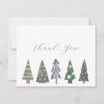 Winter Nordic Christmas Trees Merci Cartes de note<br><div class="desc">Winter Nordic Christmas Trees Merci Cartes de notes Cette carte élégante,  hivernale et florale de notes de beauté est le moyen idéal pour express votre appréciation à des amis,  à la famille et aux collègues.</div>