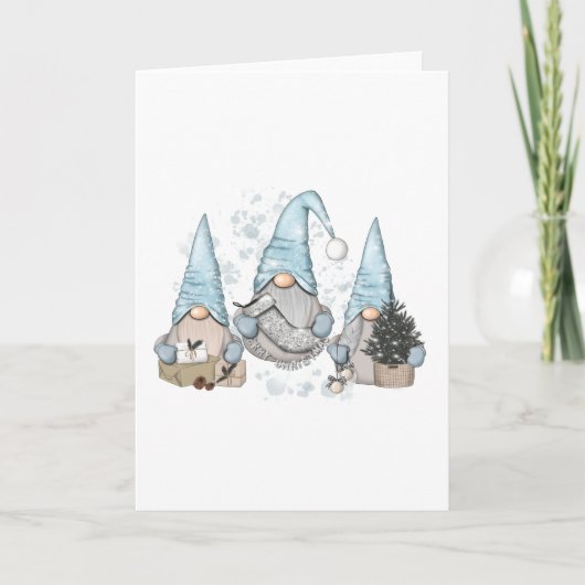Winter Nordic Gnomes Kaart (Voorkant)