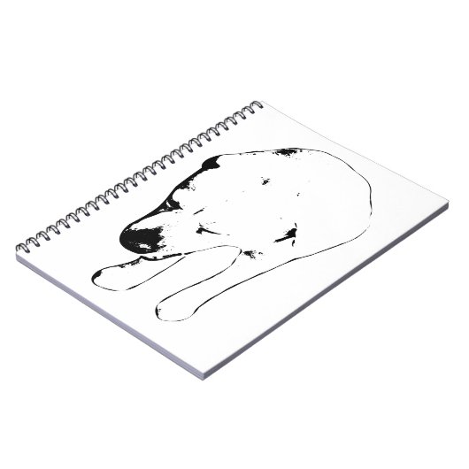 Winter Notes with Labrador Muse Notitieboek (Linkerzijde)