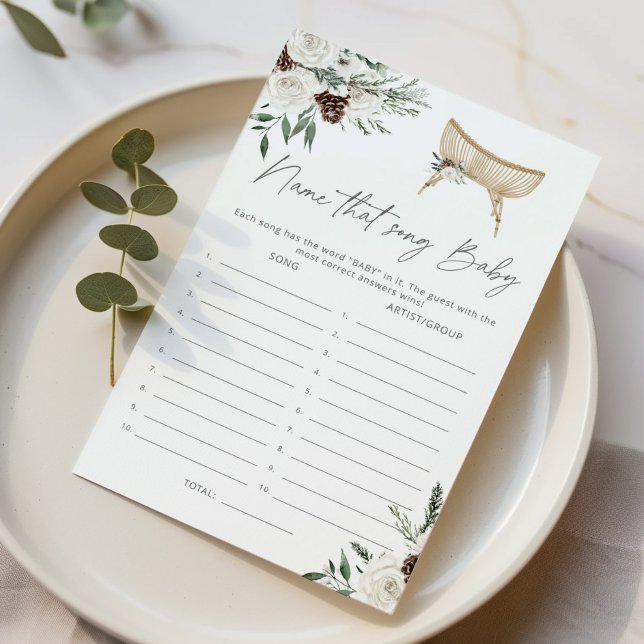 Winter Nursery Naam dat liedje baby shower spel (Creator heeft geüpload)