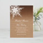 Winter Ombre Bridal Shower Kaart (Staand voorkant)