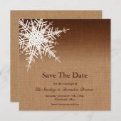 Winter Ombre Save the Date (Voorkant / Achterkant)