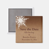 Winter Ombre Save the Date Magnet Magneet (Voorkant / Achterkant)
