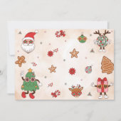 Winter Onederful Retro Kerstmis 2e verjaardag Kaart (Achterkant)