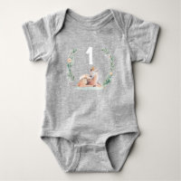 Winter Onederland 1e verjaardag herten shirt rompe