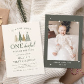 Winter Onederland 1e verjaardag Kaart