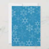 Winter Onederland 1e verjaardag Uitnodigingen (Achterkant)