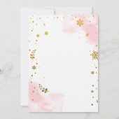 Winter Onederland 1er Anniversaire Invitation (Dos)