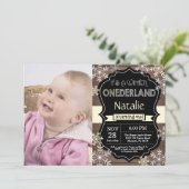 Winter Onederland 1er Anniversaire Invitation (Debout devant)
