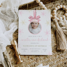 Winter Onederland 1er Anniversaire Invitation