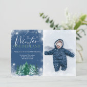 Winter Onederland 1er anniversaire Invitations Pho (Debout devant)