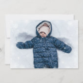 Winter Onederland 1er anniversaire Invitations Pho (Dos)