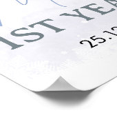 Winter Onederland 1ère année Photo Jalon Poster (Coin)