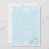 Winter Onederland Anniversaire Fête Invitation (Dos)