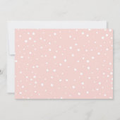 Winter Onederland anniversaire invitation Mint ros (Dos)