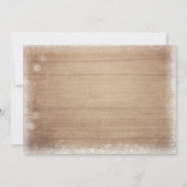 Winter Onederland anniversaire invitation Neige ro (Dos)