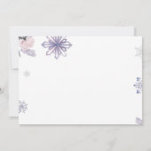 Winter Onederland Anniversaire Photo Invitation (Dos)