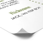 Winter Onederland Anniversaire Photo Jalon Poster (Coin)